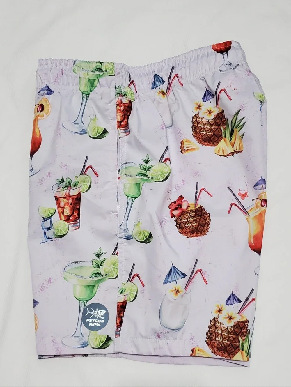 Psycho Tuna Pina Colada Board Shorts Swim Trunks Men Large
